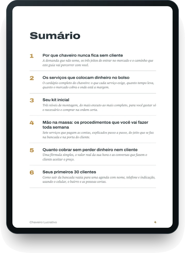 Página do sumário